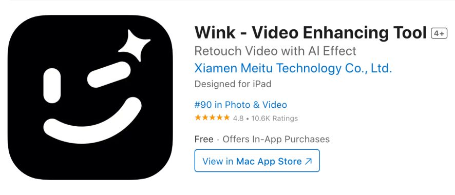 Wink App for iPhone